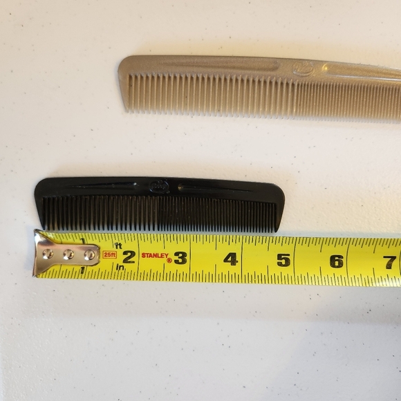 GOODY 4.5" & 7” Smoothing Hair Comb Lot Set of 2 Vintage 1990s 90s Unbreakable - Picture 3 of 4